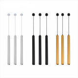 Nordic Long Tube Pendant Lights Hanging Kitchen Light White Black Golden Length Adjustable Home Dining Room Lighting Lights