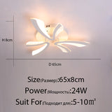 Acrylic New Modern LED Ceiling Lights Living Dining Room Kitchen Bedroom Indoor Lamps Lighting Fixtures With Remote AC 90-260V