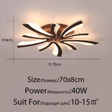 Acrylic New Modern LED Ceiling Lights Living Dining Room Kitchen Bedroom Indoor Lamps Lighting Fixtures With Remote AC 90-260V