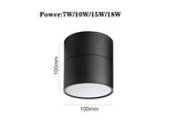 Dimmable Surface Mounted LED COB Downlight 7W/10W/15W/18WRotating LED Spot Light Ceiling Lamp with LED Driver AC110V/220V