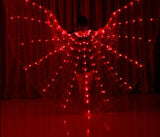  Rainbow Color Alas Angle Led Wings Adult Led Costume Circus Led Light Luminous Costumes Party Show Isis Wings Dancewear