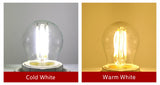  E27 E14 Retro Edison LED Filament Bulb Lamp AC220V Light Bulb C35 G45 A60 ST64 G80 G95 G125 Glass Bulb Vintage Candle Light