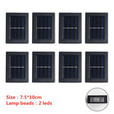 6 LED Solar Wall Lamp Outdoor Waterproof Up and Down Luminous Lighting Garden Decoration Solar Lights Stairs Fence Sunlight Lamp