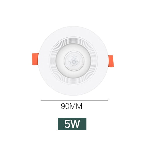 PIR Motion Sensor Ceiling Lights 20W Recessed Stairs Lighting LED Downlight 5W 10W 15W Smart Home LED Spot Built-in Lamp 90-260V