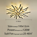 Acrylic New Modern LED Ceiling Lights Living Dining Room Kitchen Bedroom Indoor Lamps Lighting Fixtures With Remote AC 90-260V