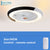 LED Ceiling Lamp Fan With Light And remote Control Silent Lights Fans For Home Bedroom Night Living Room Suspended Chandelier