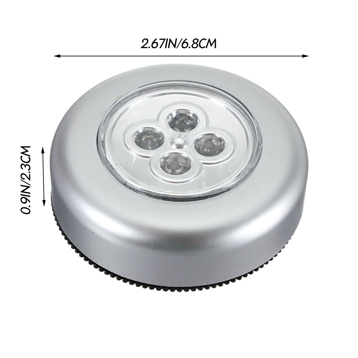 1PC 3/4 LED Wall Light Kitchen Cabinet Closet Lighting Sticker Tap Touch Lamp Lamps Home Decorative Practical Lights Touch Lamps