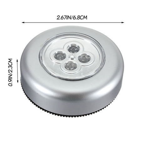 1PC 3/4 LED Wall Light Kitchen Cabinet Closet Lighting Sticker Tap Touch Lamp Lamps Home Decorative Practical Lights Touch Lamps