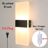 Modern Mini LED Wall Lamp Acrylic 85-265V Simple Bedroom Sconce Living Room Bedside Stair Home Decor Indoor Wall Lights Fixtures