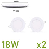 LED panel light Ultra thin Downlight lamp 3W 4W 6W 9W 12W 15W 18W 24W led ceiling recessed grid downlight slim round panel light