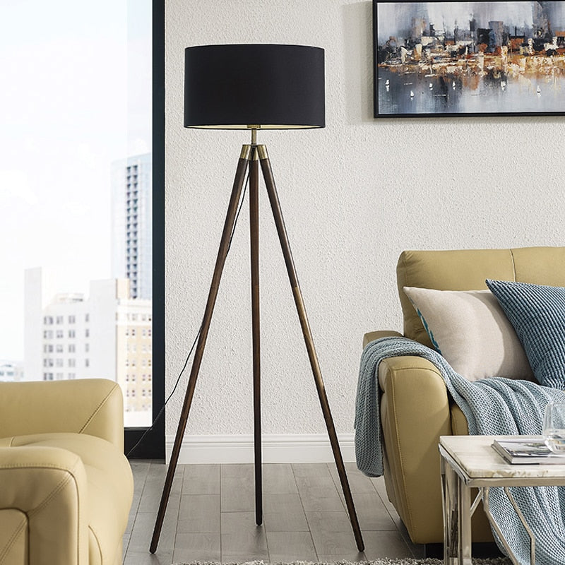Floor lamp living room simple modern creative LED floor lamp Nordic American home design triangle vertical table lamp