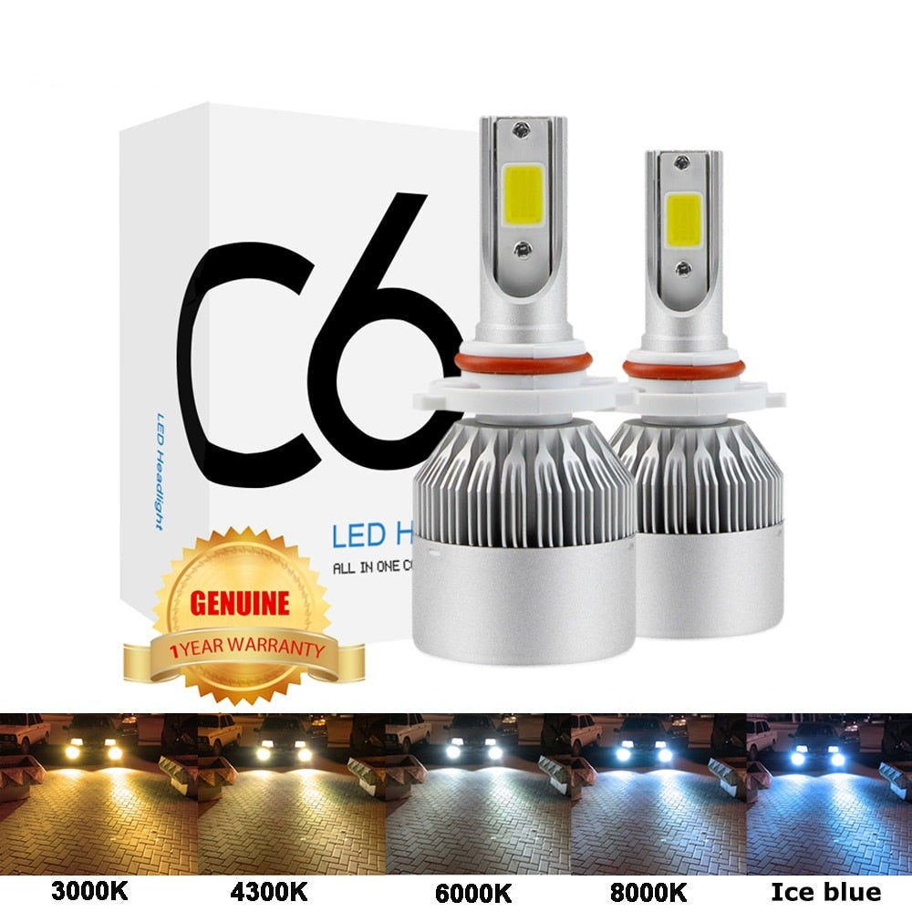 NEW Arrivals Car Lights Bulbs LED H4 H7 9003 HB2 H11 LED H1 H3 H8 H9 880 9005 9006 H13 9004 9007 Auto Headlights 12V Led Light