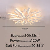 Acrylic New Modern LED Ceiling Lights Living Dining Room Kitchen Bedroom Indoor Lamps Lighting Fixtures With Remote AC 90-260V