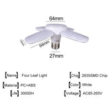 Led bulb light fan blade timing light foldable light AC85-265V 28W with remote control Lampada home living room garage lighting