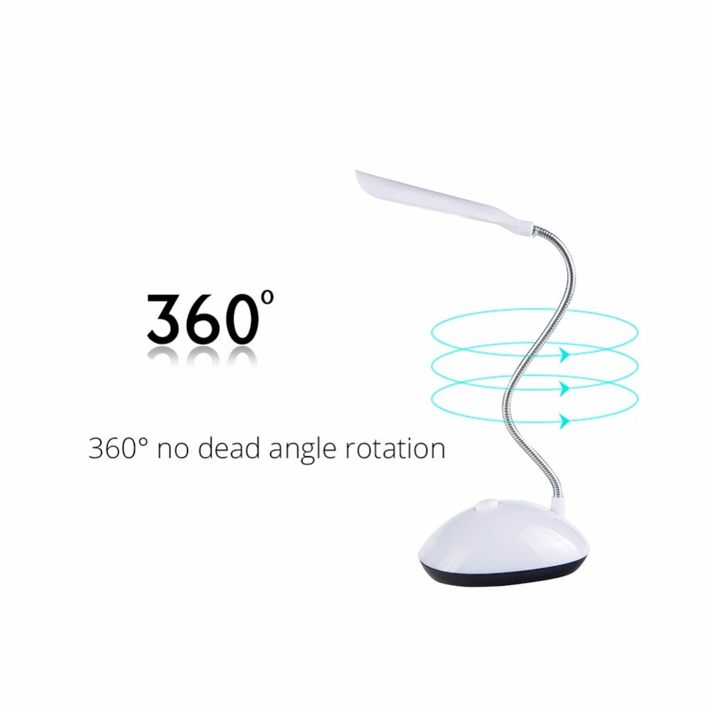 4 Colors Mini LED Desk Lamp Book Light AAA Battery Powered Eye-Protection Children Study Table Lamp