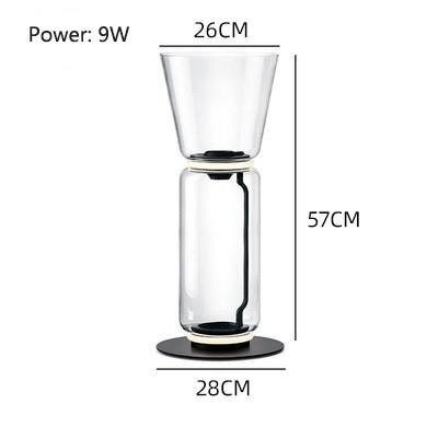 Living Room Creative LED Floor lamp Modern Bedroom Bedside Clear Glass Vertical Luminaires Study Indoor Design Lighting Fixtures