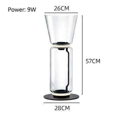 Living Room Creative LED Floor lamp Modern Bedroom Bedside Clear Glass Vertical Luminaires Study Indoor Design Lighting Fixtures