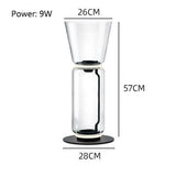 Living Room Creative LED Floor lamp Modern Bedroom Bedside Clear Glass Vertical Luminaires Study Indoor Design Lighting Fixtures