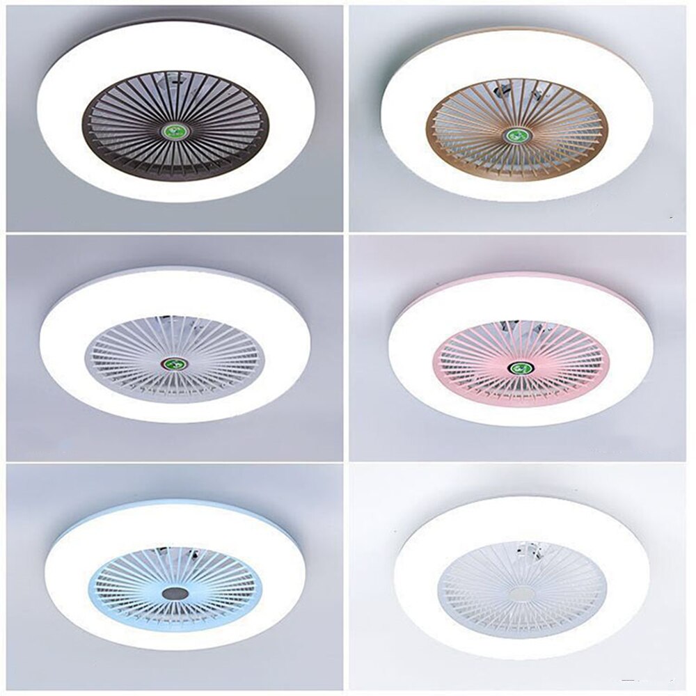 Smart Ceiling Fan Lamp With LED Light and Remote Control Chandelier Electric Roof Fans lighting Living Room 220 v Bedroom Home
