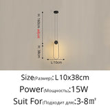 Novelty Nordic Led Pendant Lights For Living Room Bedroom Bedside Bar Wall Decor Lighting Geometry Hanging Lamps Kitchen Fixture