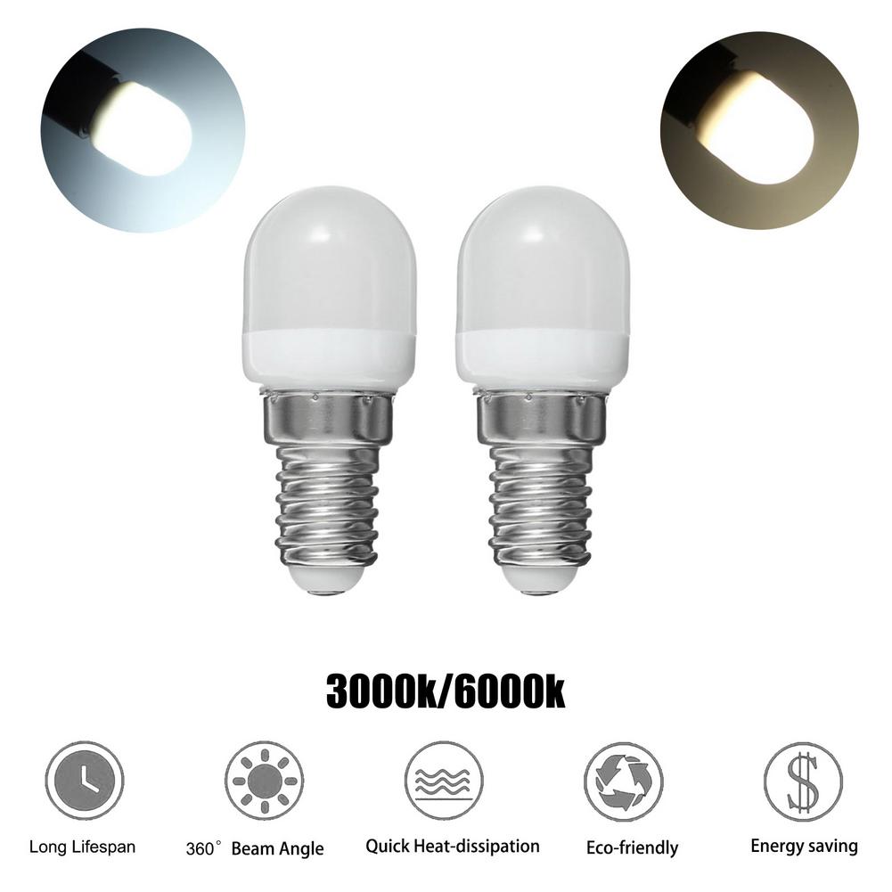 E14 2W 220V Mini LED Light Bulb Durable Energy-saving T22 Bulb White Warm White Indicator Energy Saving Lamp Refrigerator Light