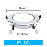 LED Downlight Ceiling 7W 9W 12W 15W 18W 3W 5W Spot Round Recessed Lamp 220V 230V 240V 110V Bulb Bedroom Kitchen Indoor Lighting