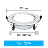 LED Downlight Ceiling 7W 9W 12W 15W 18W 3W 5W Spot Round Recessed Lamp 220V 230V 240V 110V Bulb Bedroom Kitchen Indoor Lighting