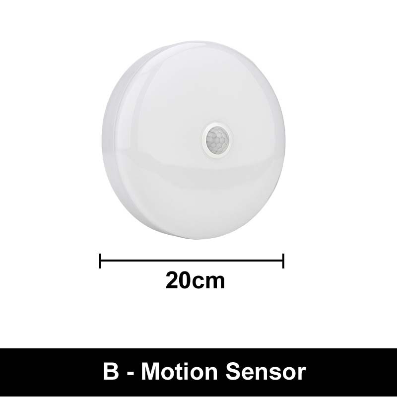 Bedroom Bathroom Ceiling Light Waterproof Motion Sensor Lamp Wall Surface Led Ceiling Light Square Round Panel Indoor Lighting