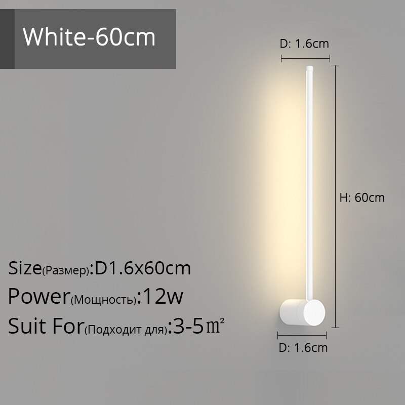 Simple Black White New Modern LED Wall Lights Living Study Room Bedroom Bedside Corridor Aisle Parlor Hall Lamps Indoor Lighting