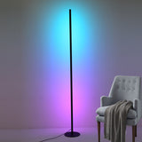 80cm Modern LED Corner Lamp Remote Background Atmosphere RGB Floor Light Multi-Modes Bar Bedside Atmosphere Decor Lamp