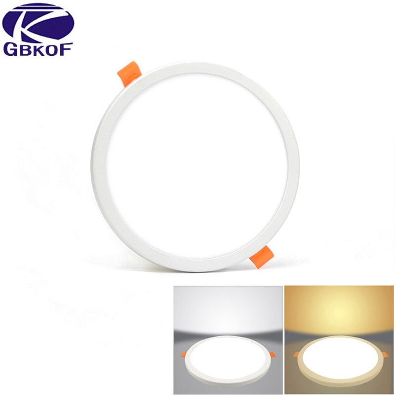 LED Panel Light Round Ultra Thin LED Downlight AC220V 6W 8W 15W 20W LED Ceiling Recessed Light For Indoor Bathroom Illuminate
