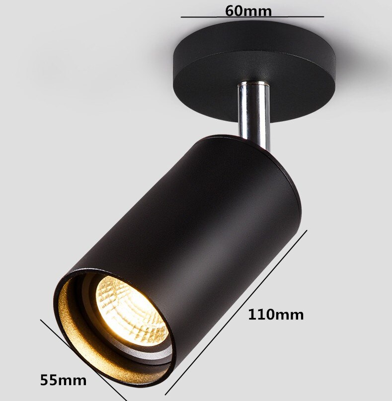 360° Rotatable Surface Mounted led Ceiling Downlight with 5W 7W 9W 12W 15W GU10 Bulb Replaceable LED Spot Light