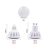 Bombillas LED Lamp GU10 MR16 220V LED spotlight 3W 6W LED Downlight ceiling light Lampara LED bulb