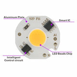 MINI LED COB Chip 220V 3W 5W 7W 9W Smart IC No Need Driver 10pcs/lot LED Bulb Lamp for Flood Light Spotlight Downlight Lighting
