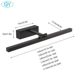 L40cm L60cm L70cm L90cm L110cm LED Wall Lamp Bathroom Mirror Light Waterproof Modern Acrylic Wall Lamp Bathroom Lights AC85-265V