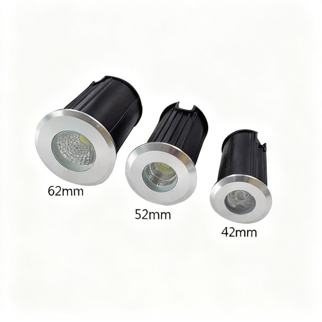 IP68 3W 1W LED Underground Light Ground Garden Path Floor Lamp Outdoor Underground Buried Yard Lamp Landscape Light 85-265V DC12