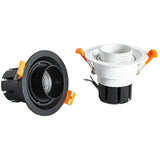 Zoom Beam Angle Adjustable 15/45/60 Degrees LED COB Recessed Downlight 12W 18W 20W LED Ceiling Spot Light for Picture Background