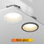 Recessed LED Downlight Anti-glare Black/White Dimmable LED Ceiling Light Bedroom Kitchen Tri-color Light LED Spotlight