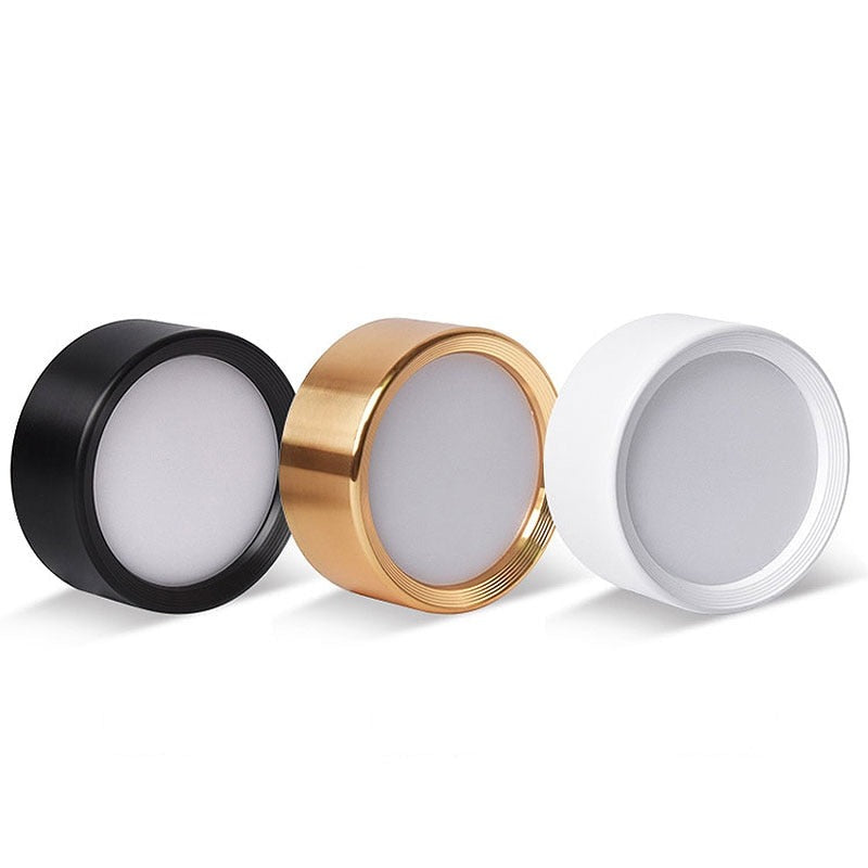 Surface Mounted LED Downlight 5W 7W 9W 12W 15W 18W 220V Ceiling Lamps Ultra Thin Driverless LED Spot Lights Book Rack Lighting