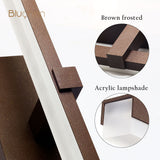Modern Wall Light Fixture Brown White Silver Golden Led Wall Lamp 55 80 100 cm Long Picture Light Aluminum Bathroom Mirror Light