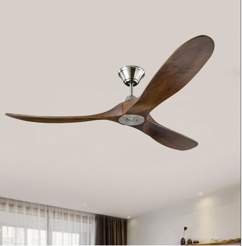 60 ,70 ,88 Inch Large Ceiling Fan Only Remote Control DC Motor Reverse Wood Blades Fans Lighting High Quantity Design Wooden Fans
