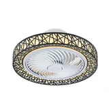 Nordic postmodern intelligent LED ceiling fan with lamp remote control bedroom decorative fan invisible silent ceiling fan lamp