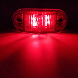 2PCS 12V 24V LED Side Marker Lights Warning Tail Light Auto Car External Lights Trailer Truck Lorry Yellow Orange White Red