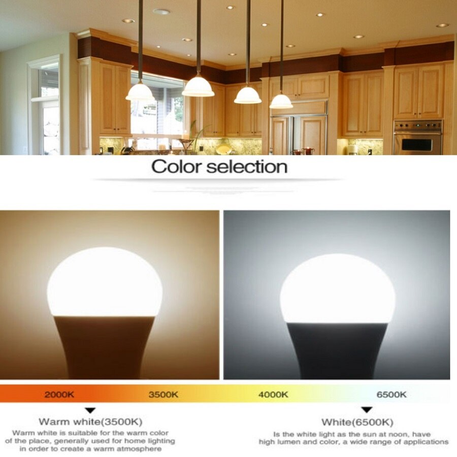 LED Bulb Lamps E27 B22 Lampasas Lampe Bombillas Lampasas Bedroom Reading Downlight 3W 6W 9W 12W 15W 18W 110V 220V Cold White Warm