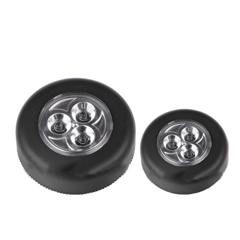 1PC 3/4 LED Wall Light Kitchen Cabinet Closet Lighting Sticker Tap Touch Lamp Lamps Home Decorative Practical Lights Touch Lamps