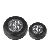 1PC 3/4 LED Wall Light Kitchen Cabinet Closet Lighting Sticker Tap Touch Lamp Lamps Home Decorative Practical Lights Touch Lamps