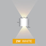Led Wall Lamp Aluminum Outdoor IP65 Waterproof Up Down Wall Light For Home Stair Bedroom Bedside Bathroom Corridor Lighting
