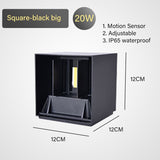 Wall lamp LED motion sensor IP65 waterproof 9W 12W 20W indoor and outdoor sconce bedroom living room courtyard corridor Entrance
