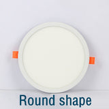 Round Square Ultra thin LED Panel Light Recessed Downlights 6W 8W 15W 20W AC 220V 230V Indoor lighting Ceiling Lamp