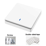 Wireless Smart Switch Light 433Mhz RF 86 Wall Panel Switch with Remote Control Mini Relay Receiver 220V Home Led Light Lamp Fan